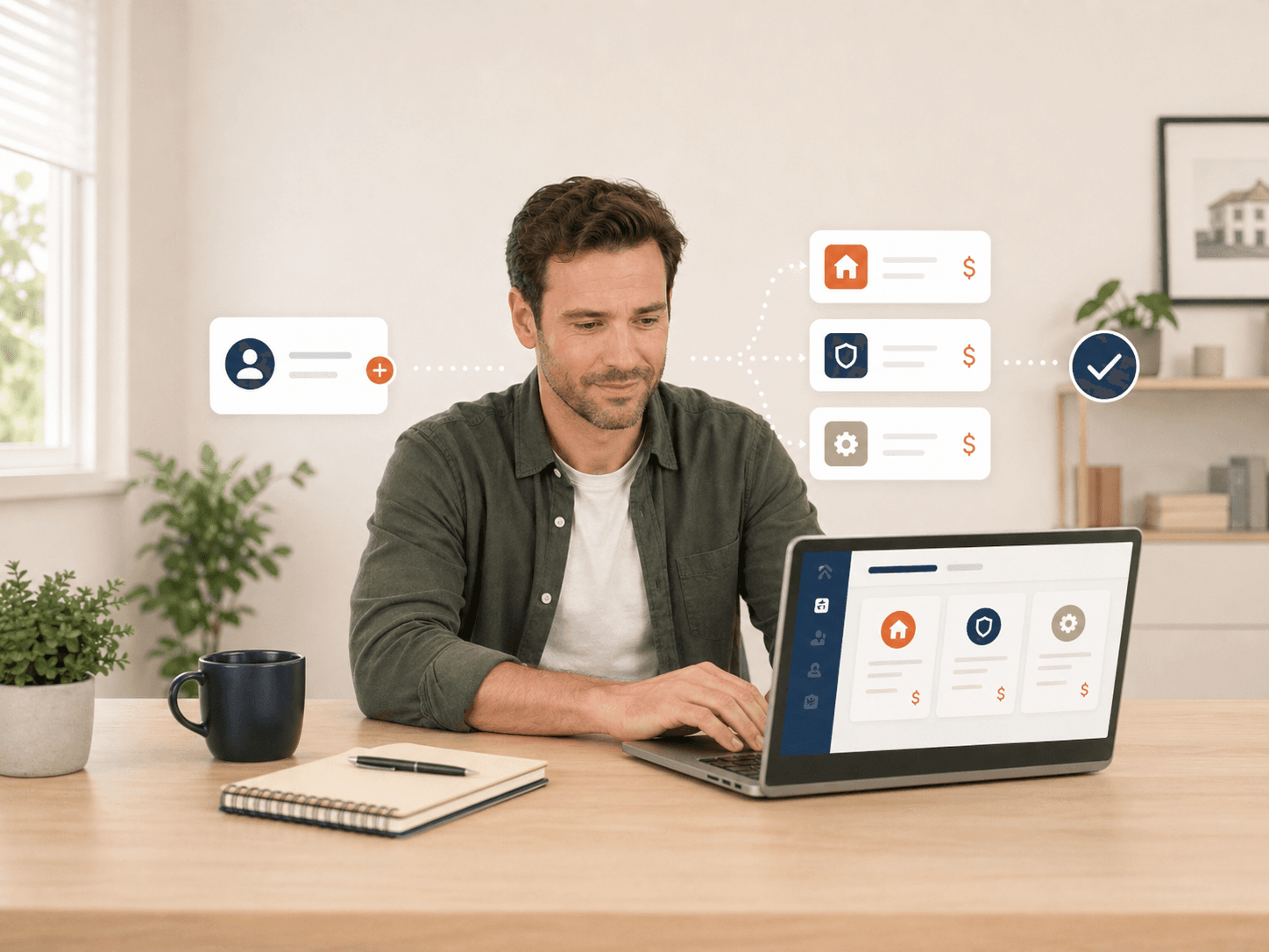 Property manager comparing FixQuotes contractor quotes on a laptop